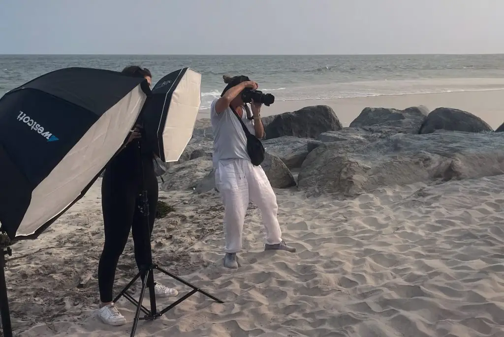 Cheryl Machat Dorskind Beach Photo Shoot